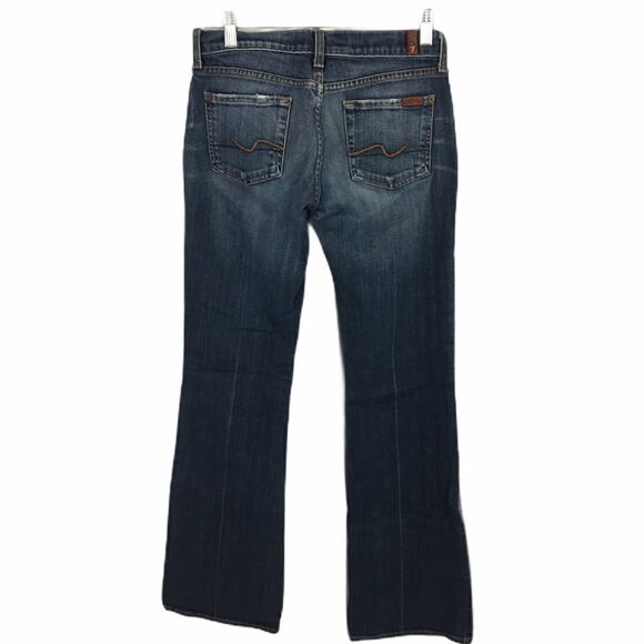 7 For all mankind retro bootcut zip up  jeans 26 - Picture 5 of 9